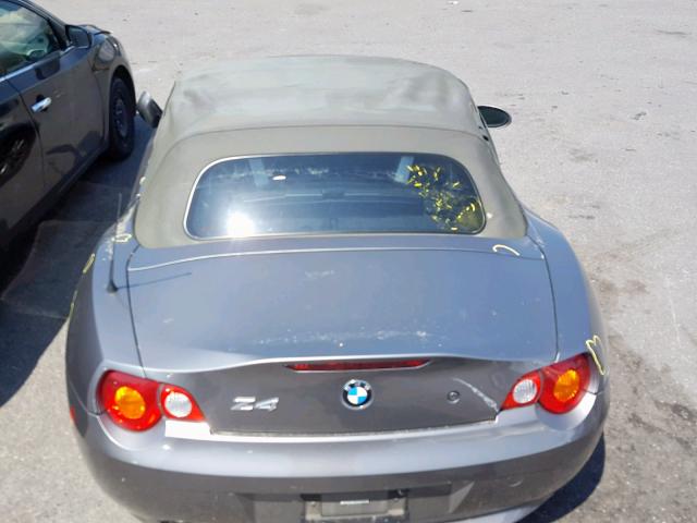 4USBT33403LS46091 - 2003 BMW Z4 2.5 GRAY photo 9