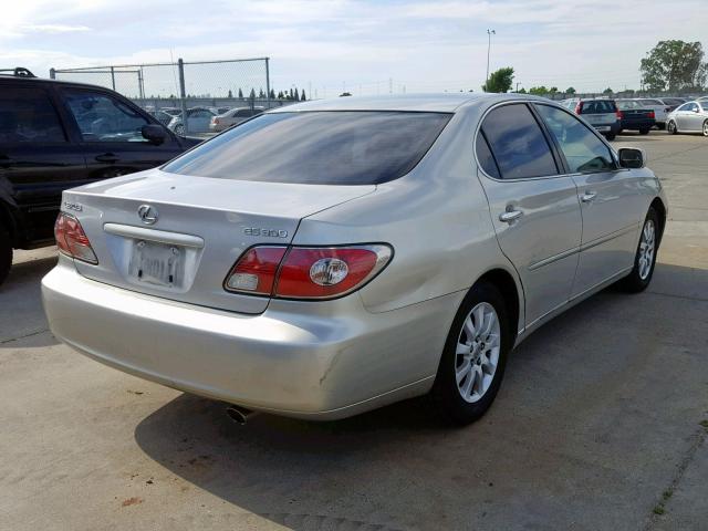 JTHBF30G630122886 - 2003 LEXUS ES 300 SILVER photo 4