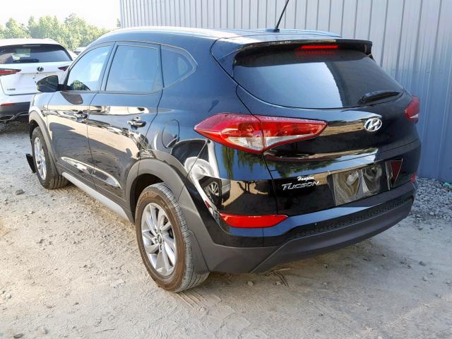 KM8J33A40HU540172 - 2017 HYUNDAI TUCSON LIM BLACK photo 3