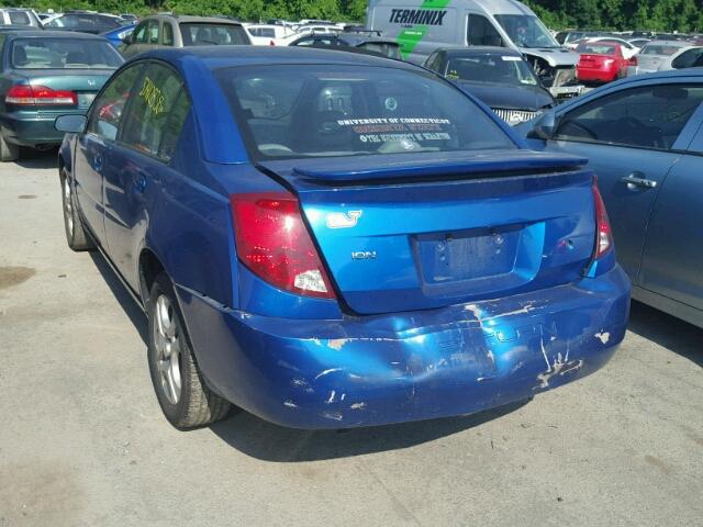 1G8AZ52F54Z185232 - 2004 SATURN ION LEVEL BLUE photo 3