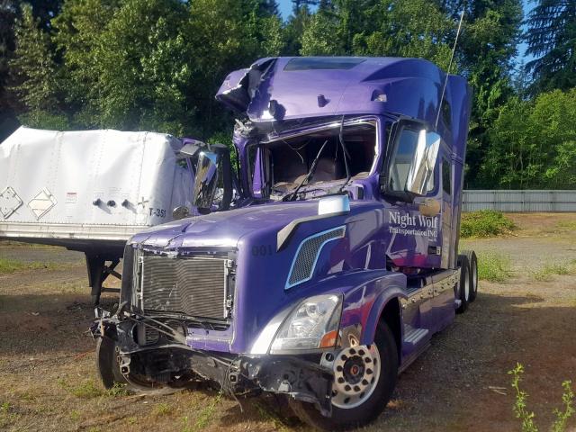 4V4NC9EH1EN164663 - 2014 VOLVO VN VNL PURPLE photo 2