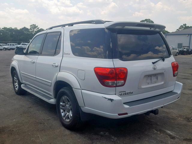 5TDZT38A85S255349 - 2005 TOYOTA SEQUOIA LI WHITE photo 3