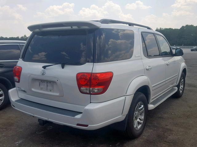 5TDZT38A85S255349 - 2005 TOYOTA SEQUOIA LI WHITE photo 4