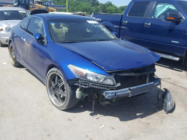 1HGCS22879A003928 - 2009 HONDA ACCORD EXL BLUE photo 1