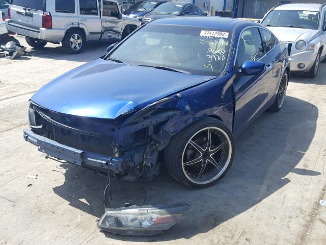 1HGCS22879A003928 - 2009 HONDA ACCORD EXL BLUE photo 2