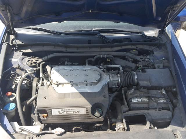 1HGCS22879A003928 - 2009 HONDA ACCORD EXL BLUE photo 7