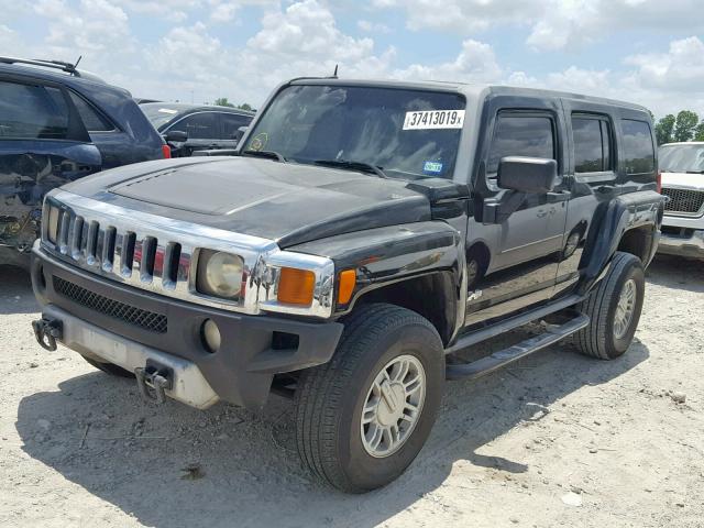 5GTEN13E698160766 - 2009 HUMMER H3 BLACK photo 2