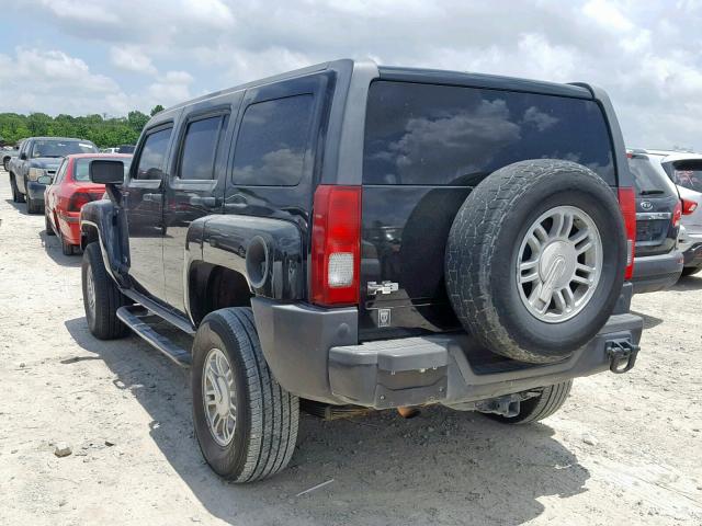 5GTEN13E698160766 - 2009 HUMMER H3 BLACK photo 3