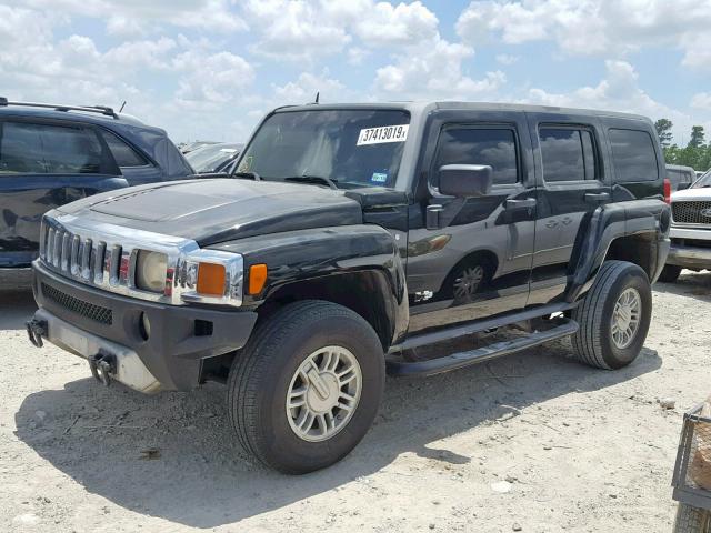 5GTEN13E698160766 - 2009 HUMMER H3 BLACK photo 9