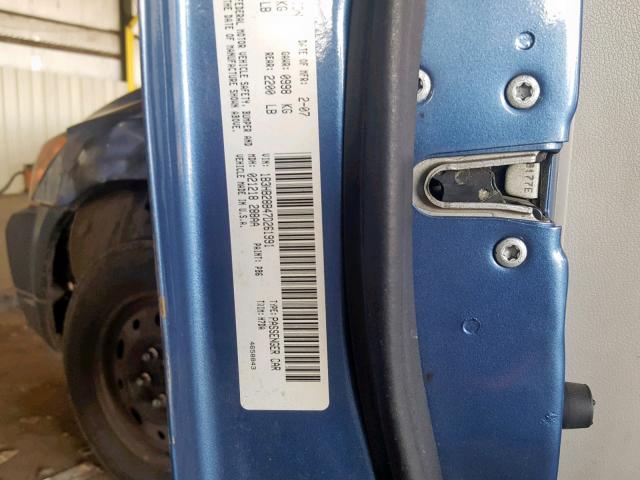 1B3HB28B47D261991 - 2007 DODGE CALIBER BLUE photo 10