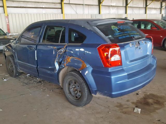 1B3HB28B47D261991 - 2007 DODGE CALIBER BLUE photo 3