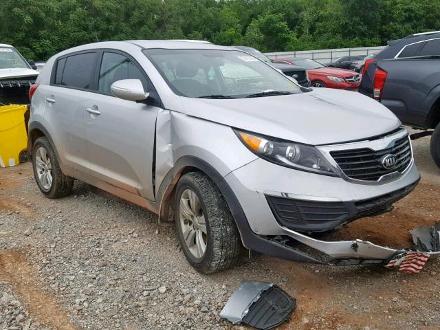 KNDPB3A22D7496331 - 2013 KIA SPORTAGE B SILVER photo 1