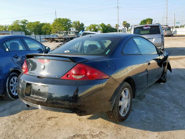 1ZWFT61L025607415 - 2002 MERCURY COUGAR V6 BLACK photo 4