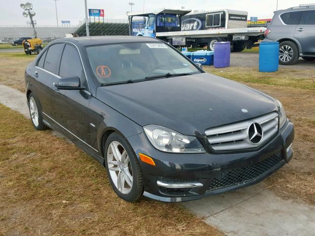 WDDGF4HB6CR218489 - 2012 MERCEDES-BENZ C 250 BLACK photo 1