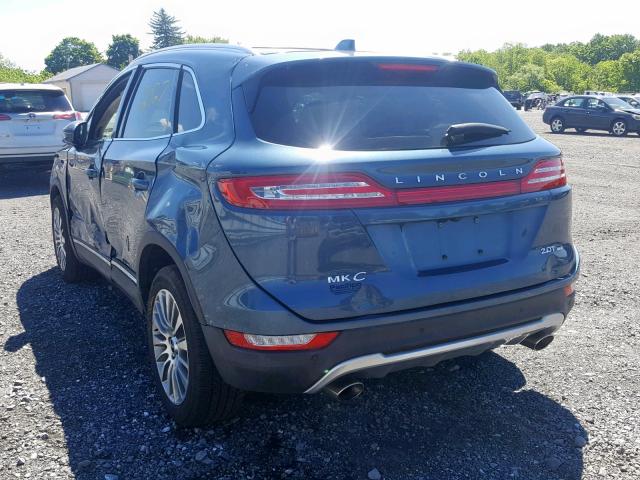 5LMCJ3D90JUL01262 - 2018 LINCOLN MKC RESERV BLUE photo 3