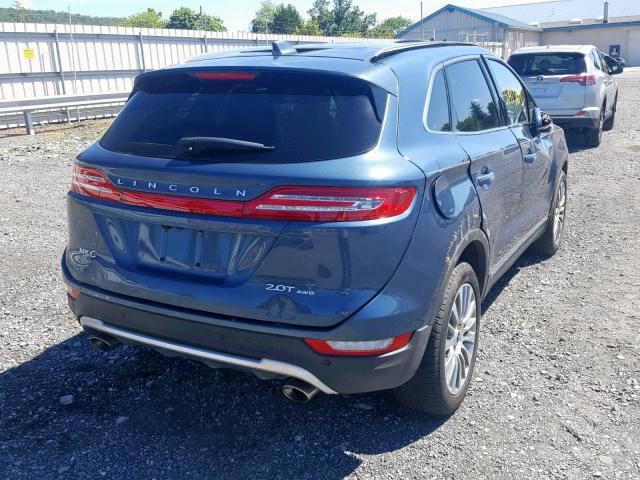 5LMCJ3D90JUL01262 - 2018 LINCOLN MKC RESERV BLUE photo 4