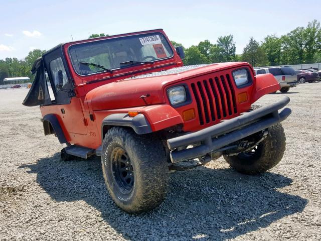 1J4FY29S1PP237868 - 1993 JEEP WRANGLER / RED photo 1