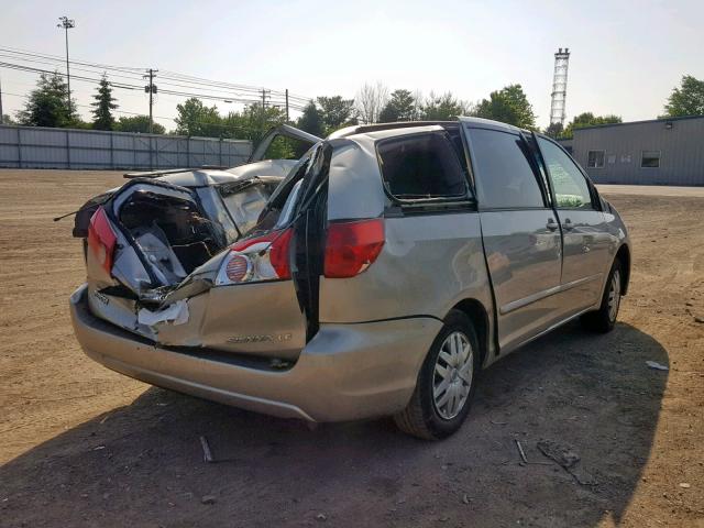 5TDZA23C76S582822 - 2006 TOYOTA SIENNA CE GRAY photo 4