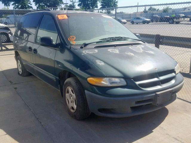 2B4GP25R4XR158853 - 1999 DODGE CARAVAN GREEN photo 1