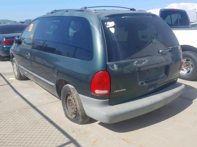 2B4GP25R4XR158853 - 1999 DODGE CARAVAN GREEN photo 3