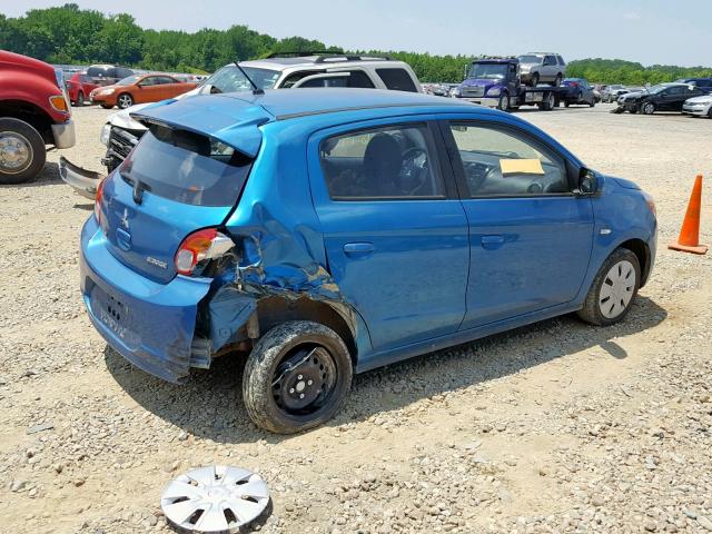 ML32A3HJ9FH051255 - 2015 MITSUBISHI MIRAGE DE BLUE photo 4