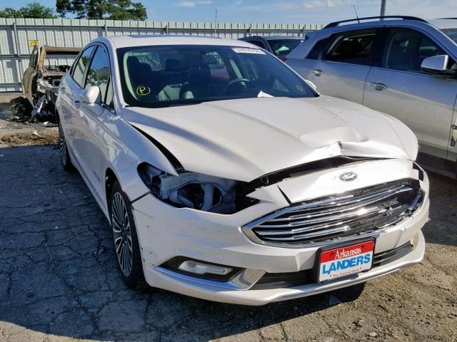 3FA6P0RU8HR217292 - 2017 FORD FUSION TIT WHITE photo 1