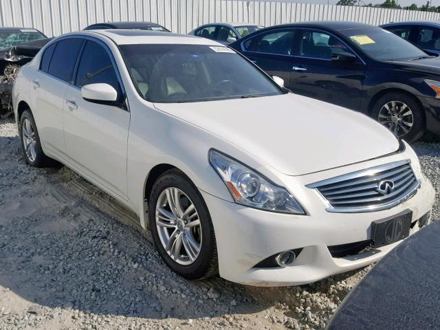 JN1CV6AR1DM767016 - 2013 INFINITI G37 WHITE photo 1