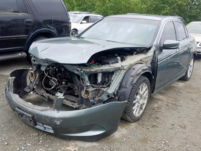 1HGCP26809A166335 - 2009 HONDA ACCORD EXL GREEN photo 2