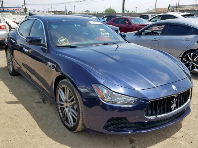 ZAM57XSA7G1169965 - 2016 MASERATI GHIBLI BLUE photo 1