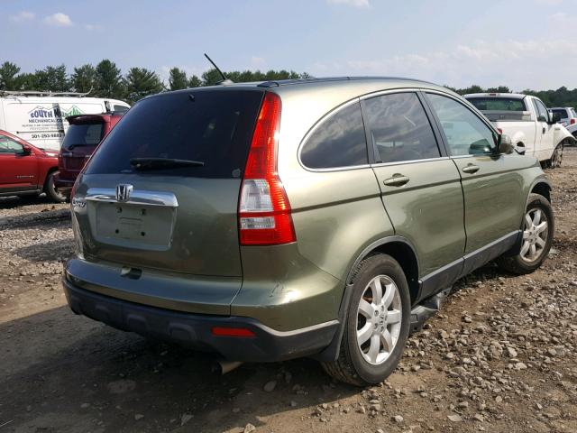 JHLRE48797C070853 - 2007 HONDA CR-V EXL GREEN photo 4