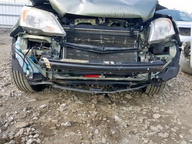 JHLRE48797C070853 - 2007 HONDA CR-V EXL GREEN photo 9