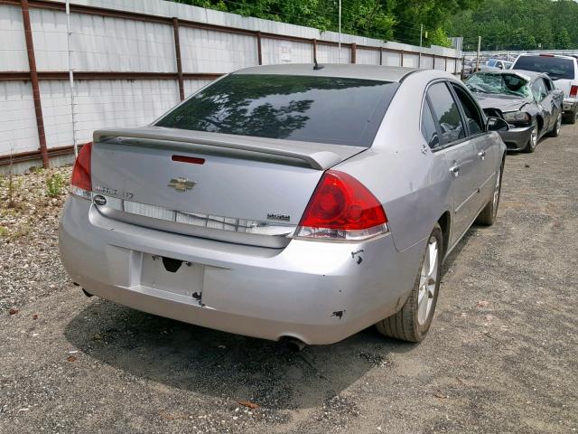 2G1WU583781329099 - 2008 CHEVROLET IMPALA LTZ SILVER photo 4