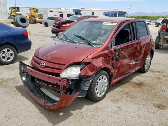 JTKKT624265019592 - 2006 TOYOTA SCION XA MAROON photo 2