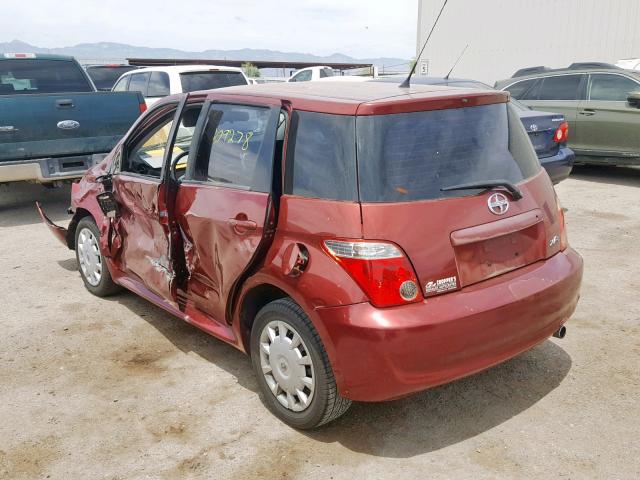 JTKKT624265019592 - 2006 TOYOTA SCION XA MAROON photo 3