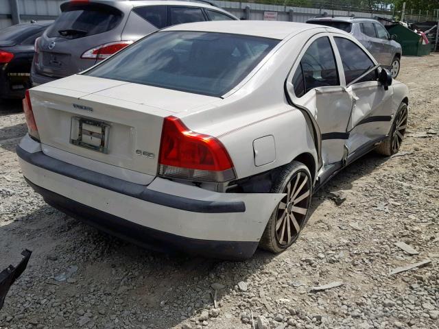 YV1RS61R122185047 - 2002 VOLVO S60 WHITE photo 4