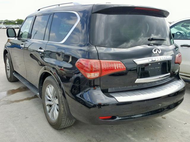 JN8AZ2NF8H9642688 - 2017 INFINITI QX80 BASE BLACK photo 3