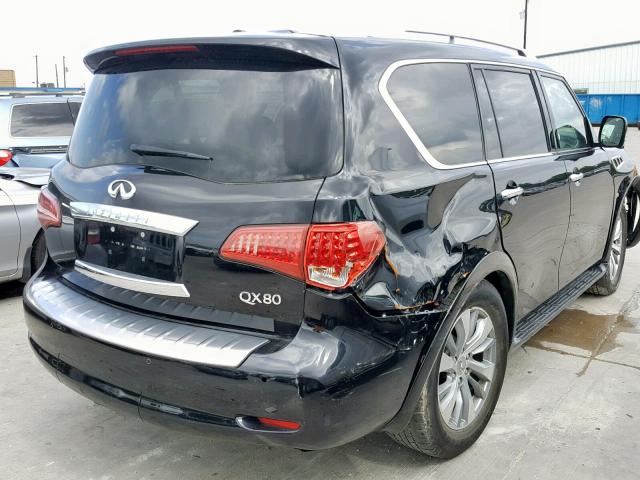 JN8AZ2NF8H9642688 - 2017 INFINITI QX80 BASE BLACK photo 4