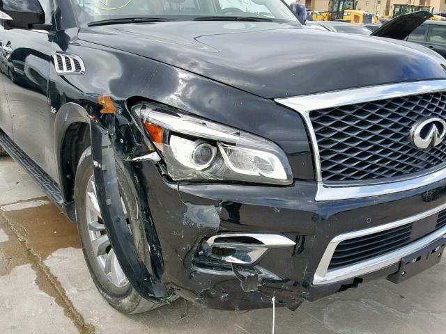 JN8AZ2NF8H9642688 - 2017 INFINITI QX80 BASE BLACK photo 9