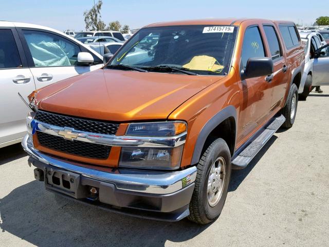 1GCDT136458114719 - 2005 CHEVROLET COLORADO ORANGE photo 2