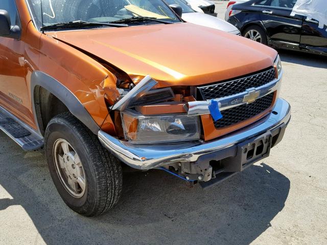 1GCDT136458114719 - 2005 CHEVROLET COLORADO ORANGE photo 9