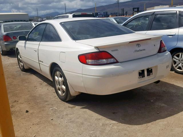 2T1CF22P21C452170 - 2001 TOYOTA CAMRY SOLA WHITE photo 3