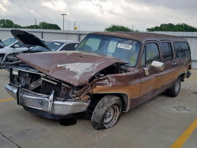 1GNER16K1JF197972 - 1988 CHEVROLET SUBURBAN R BROWN photo 9