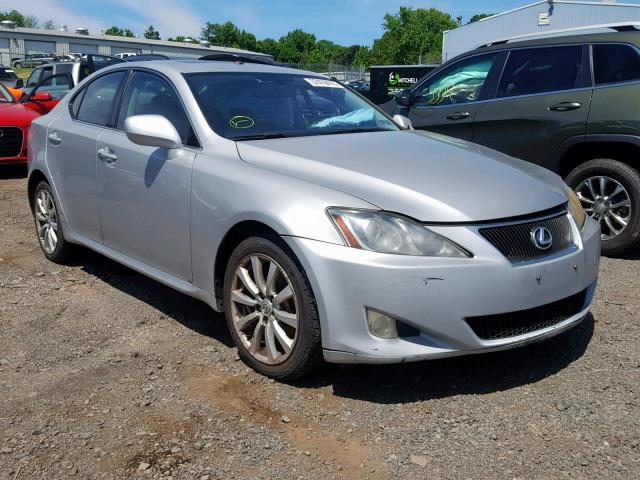 JTHCK262075009949 - 2007 LEXUS IS 250 SILVER photo 1