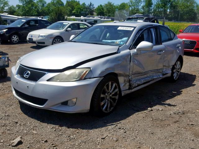 JTHCK262075009949 - 2007 LEXUS IS 250 SILVER photo 2