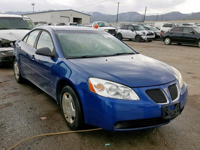 1G2ZF55B564282378 - 2006 PONTIAC G6 SE BLUE photo 1