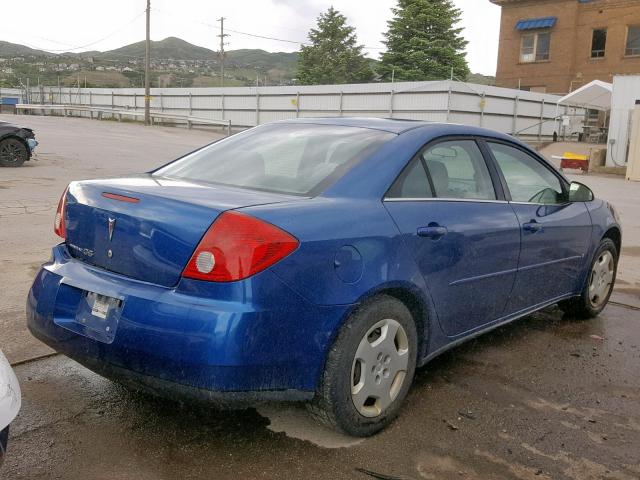 1G2ZF55B564282378 - 2006 PONTIAC G6 SE BLUE photo 4