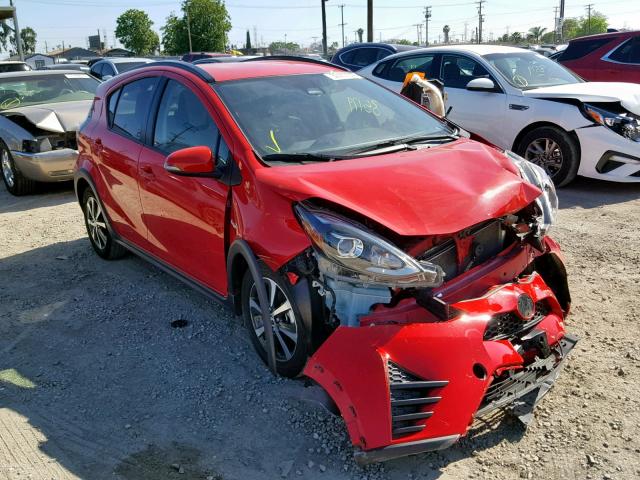 JTDKDTB33J1604837 - 2018 TOYOTA PRIUS C RED photo 1