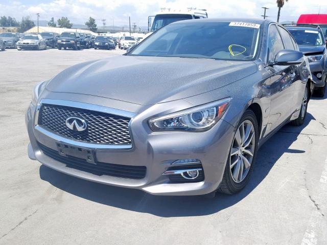 JN1AV7AP4FM790918 - 2015 INFINITI Q50 HYBRID BLUE photo 2