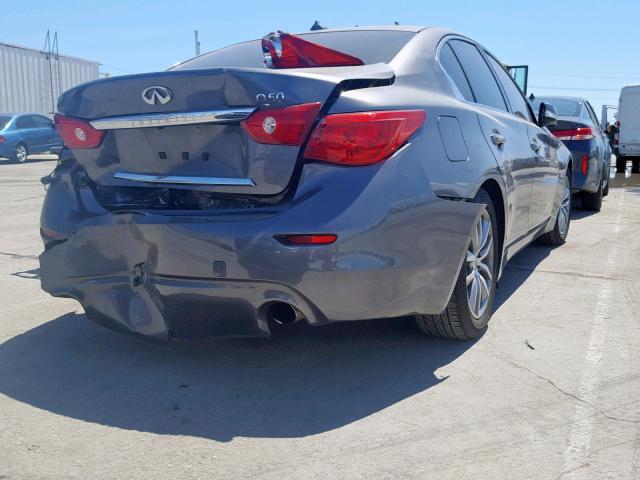 JN1AV7AP4FM790918 - 2015 INFINITI Q50 HYBRID BLUE photo 4