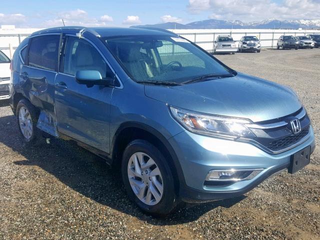 2HKRM4H76GH668001 - 2016 HONDA CR-V EXL BLUE photo 1